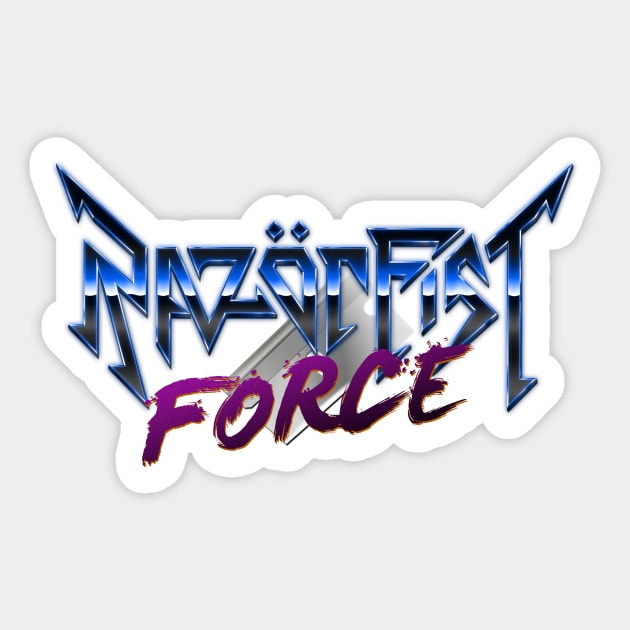 RazörFist Force (Chrome) Sticker by RazorFist